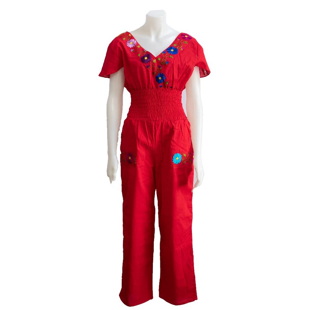🌸 2 x $49 🌸  Beautiful hand embroidered jumpsuit